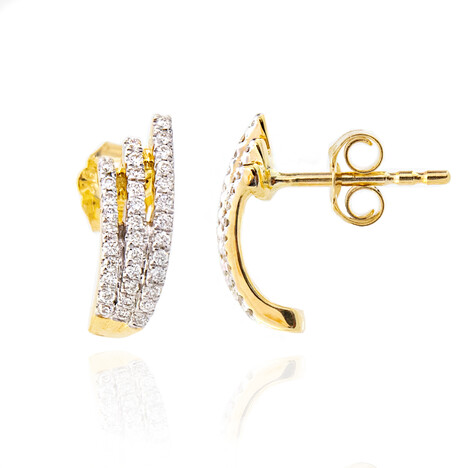 Boucles d'oreilles en or et Diamant SI