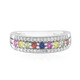 Anello in argento con Zaffiro Rosa