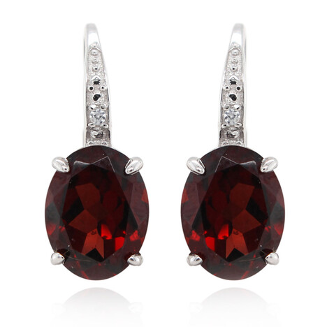 Orecchini in argento con Granato Mozambico