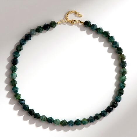 Collana in argento con Agata Muschiata