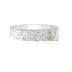 Anillo en plata con Diamante champán I2 (de Melo Essence)