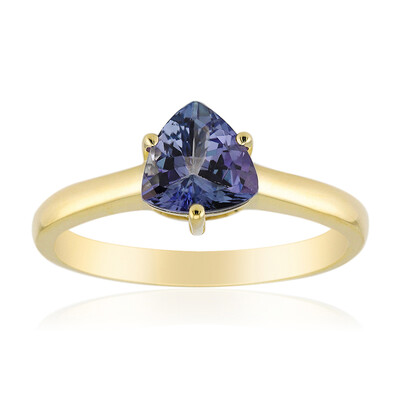 Anello in oro con Tanzanite (non riscaldata)