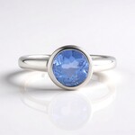 Anello in argento con Fluorite Cangiante