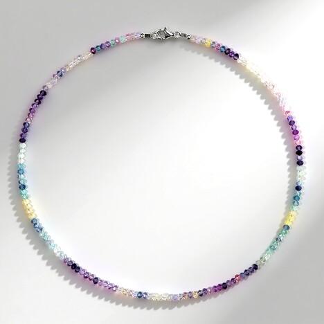 Collana in argento con Fluorite