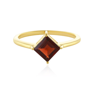 Bague en argent et Grenat du Mozambique