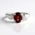 Anello in argento con Granato Mozambico