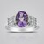 Anello in argento con Ametista Rose de France