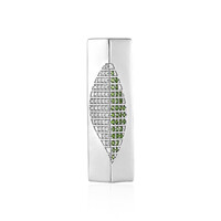 Pendentif en argent et Diopside de Russie (SAELOCANA)