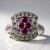 Anello in argento con Rubino (Annette classic)