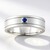 Anello in argento con Benitoite