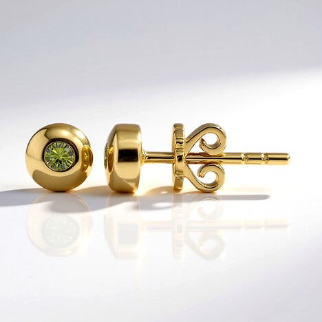 Orecchini in oro con Diamante Giallo VS1 (Annette)