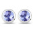 Pendientes en plata con Tanzanita