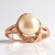 Anello in argento con Perla Ming color Pesca (TPC)