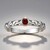Anello in argento con Rubino Tanzania