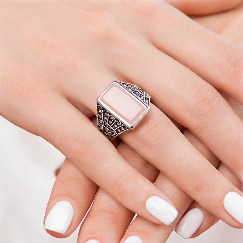 Anello in argento con Madreperla (Annette classic)