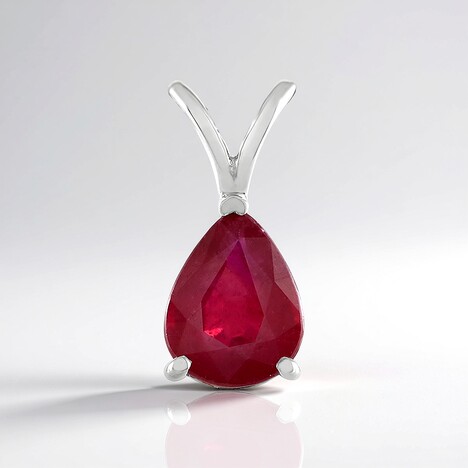 Ciondolo in argento con Rubino Bemainty