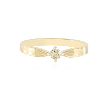 SI2 Schokoladen-Brillant-Goldring