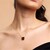 Mozambique Garnet Silver Necklace (de Melo Essence)