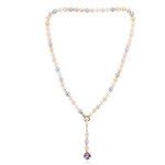 Collana in argento con Ametista Rose de France (TPC)