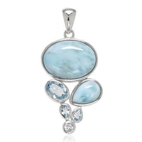 Ciondolo in argento con Larimar