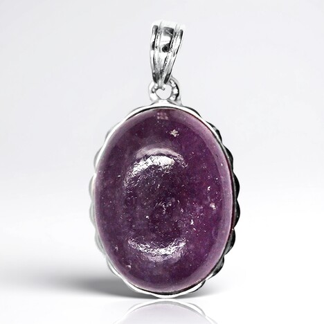 Ciondolo in argento con Lepidolite