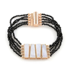 Bracciale in argento con Pietra di Luna Blu (KM by Juwelo)