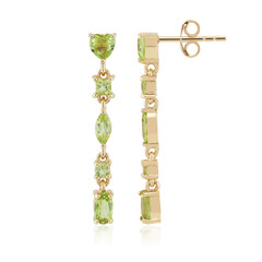 Burmese Peridot Silver Earrings