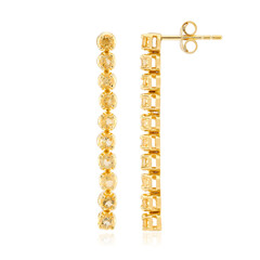 Pendientes en plata con Citrino