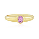 Zilveren ring met een Ceylon roze saffier