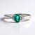 Bague en or et Emeraude de Zambie AAA