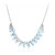 Himmelblauer Topas-Silbercollier