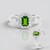 Bague en argent et Diopside de Russie