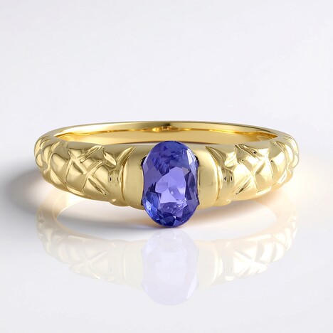 Anello in oro con Tanzanite (de Melo Gold)