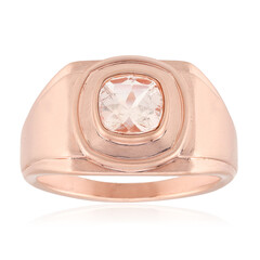 Bague en argent et Morganite du Brésil