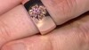 Zilveren ring met I1 Argyle-Rose de France diamanten (Annette)