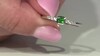 Anillo en plata con Tsavorita de Tanzania