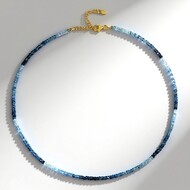 Collier en argent et Aigue-Marine Santa Maria