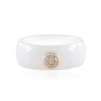 I2 Champagne Diamond Ceramic Ring