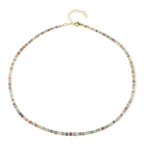 Collana in argento con Zircone Cognac