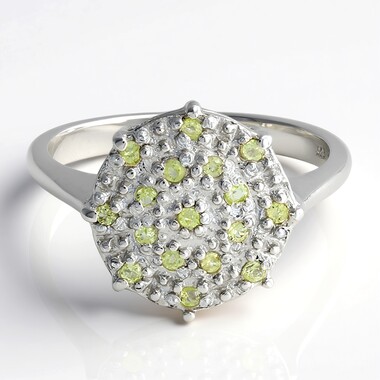 Peridot Silver Ring
