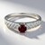 Anello in argento con Rodolite