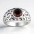 Bague en argent et Grenat du Mozambique (Remy Rotenier)