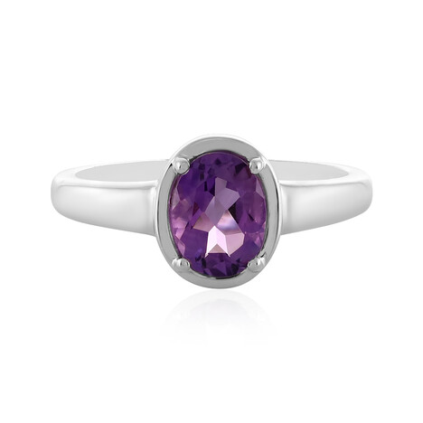 Bague en argent et Améthyste de Zambie