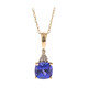 14K AAA Tanzanite Gold Necklace (CIRARI)