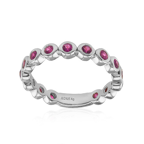 Rhodolith-Silberring