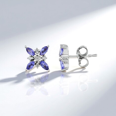 Orecchini in argento con Tanzanite