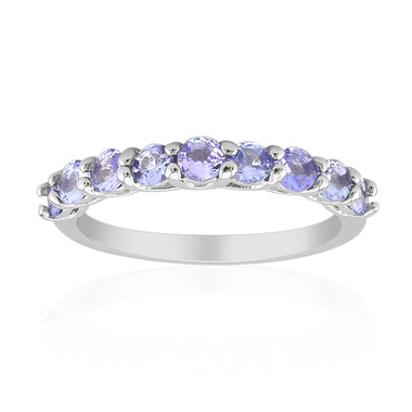 Anillo en plata con Tanzanita