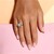 Neon Blue Apatite Silver Ring