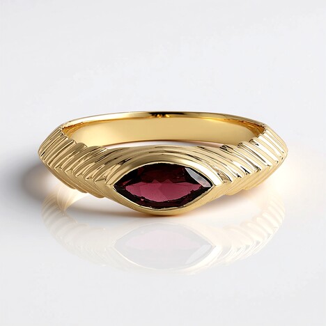 Anello in oro con Tormalina Rosa Nigeriana (Adela Gold)