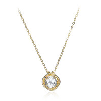 White Topaz Silver Necklace (Adela Silber)